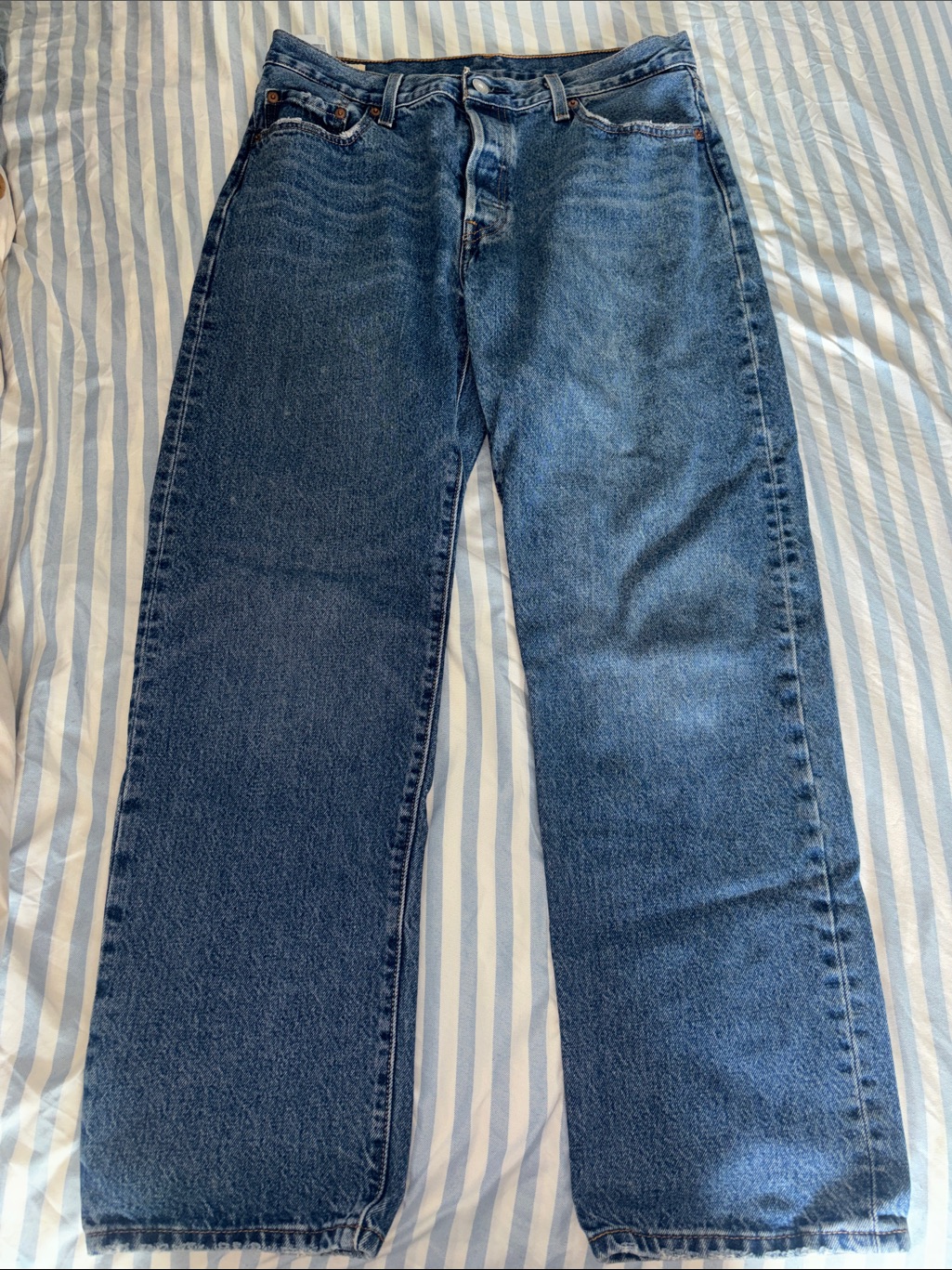 Levis Relaxed Fit Jeans In Dark Blue Denim